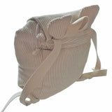 sac à dos maternelle personnalisée pour fille en velous beige