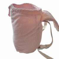 sac à dos en velours rose personnalisé pour enfant maternelle