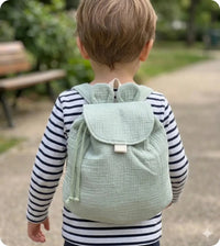 sac à dos maternelle de couleur vert sauge 