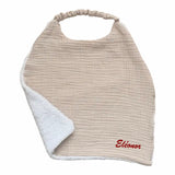 serviette cantine elastique couleur sablé 