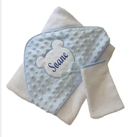 serviette de bain pour bébé naissance personnalisée