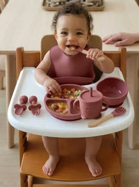 set de table enfant rose thé complet 