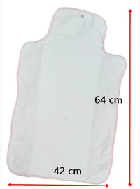 présentation de l'intérieur du tapis nomade de couleur blanc imperméable 