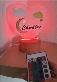 veilleuses pour bébé personnalisé avec led fille
