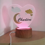 veilleuse pour bébé personnalisé avec led